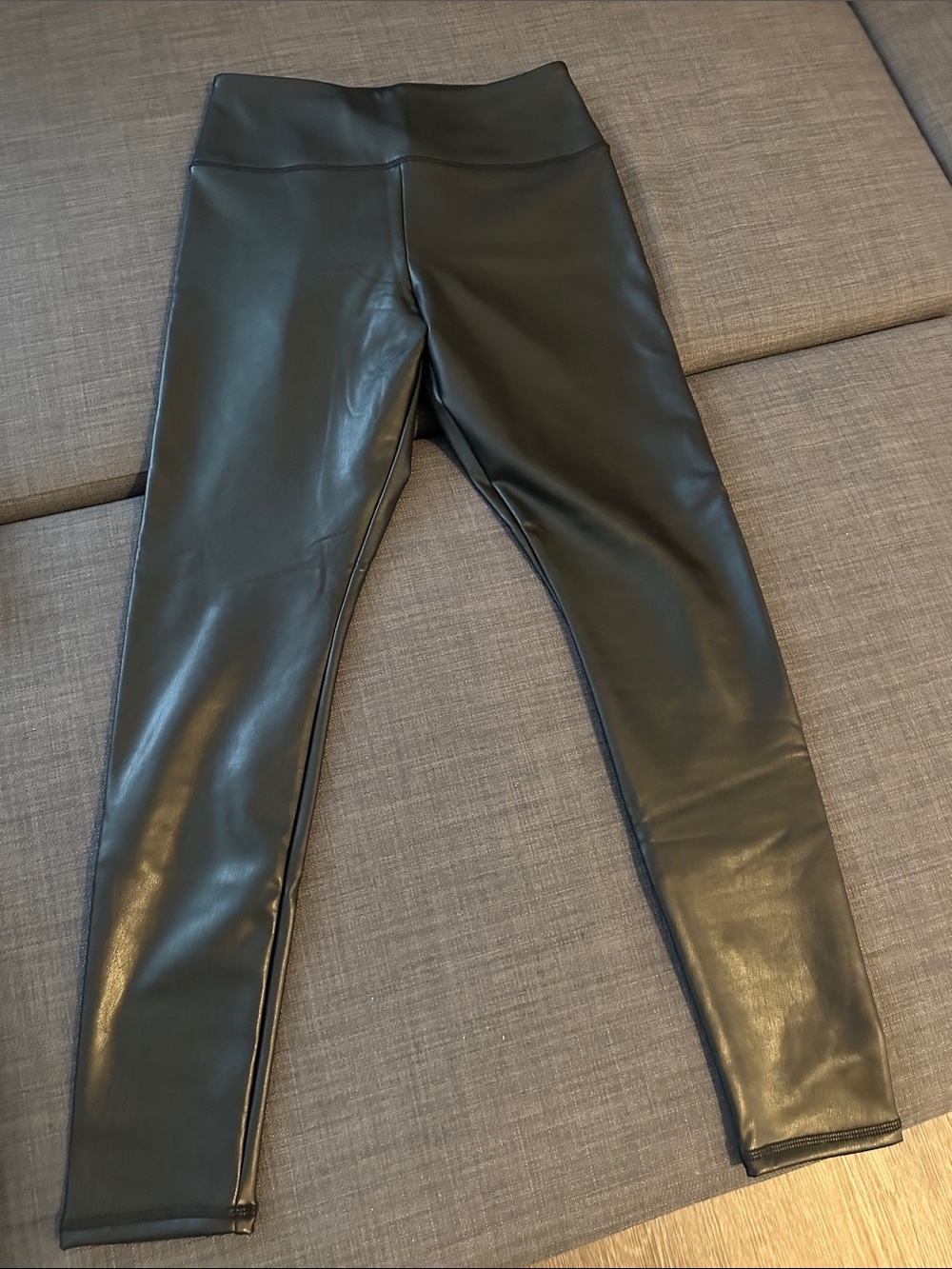 Hollister Black Faux Leather Leggings